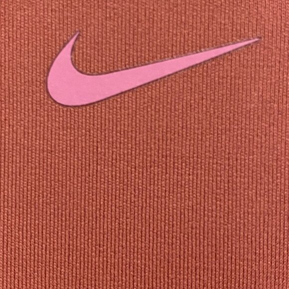 Nike DriFIT Zip-Front Sports Bra XS High Impact Rust / Red - Picture 6 of 6